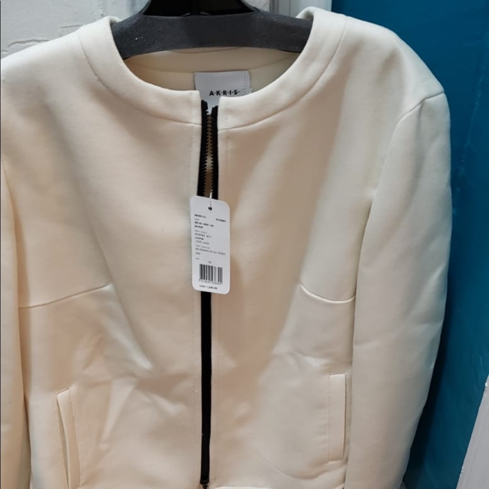 Beige zipper jacket. New with tags.